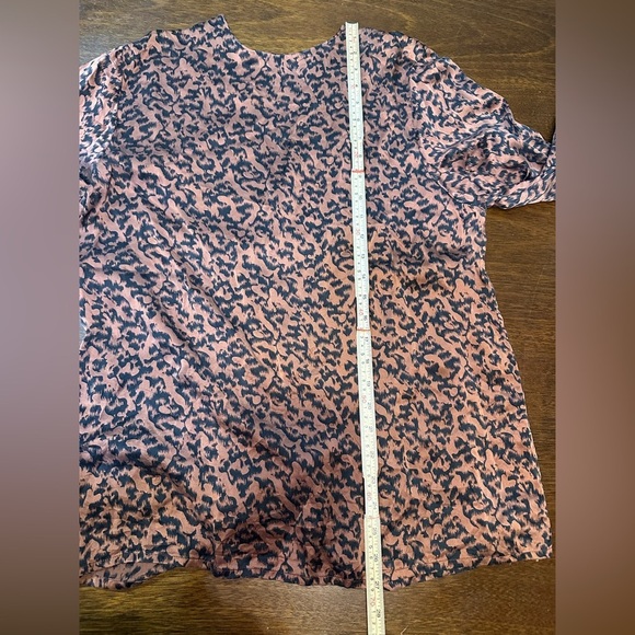 DonCaster Silks Women 8 Button Back Rust Black 100% Silk Lightweight Longsleeve - Picture 5 of 9